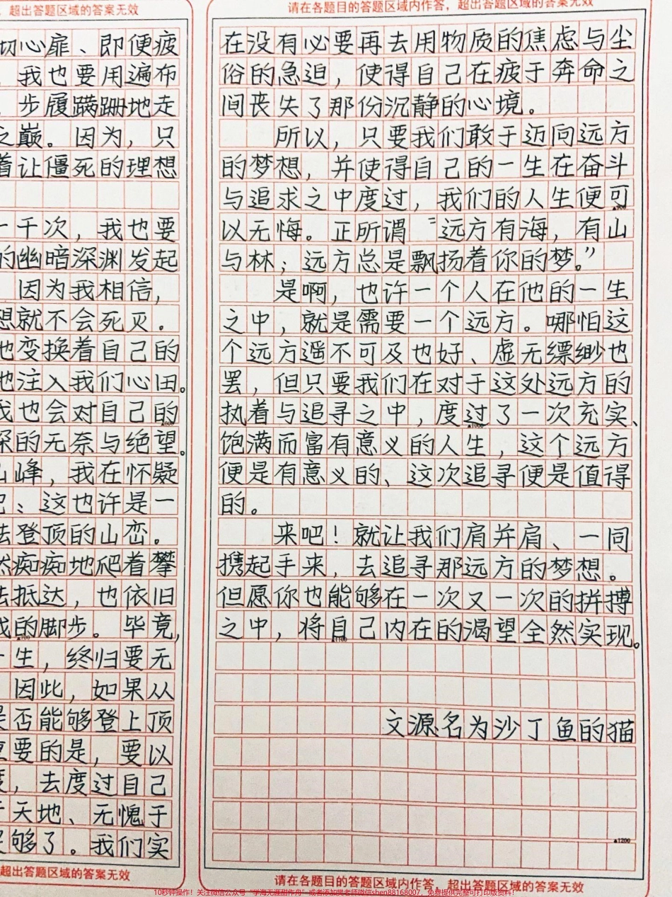 这篇作文太棒了！我相信只要生命不息梦想就不会破灭它只是在接连不断地变换着自己的形态一次又一次地注入我们心田#作文 #高中.pdf_第3页