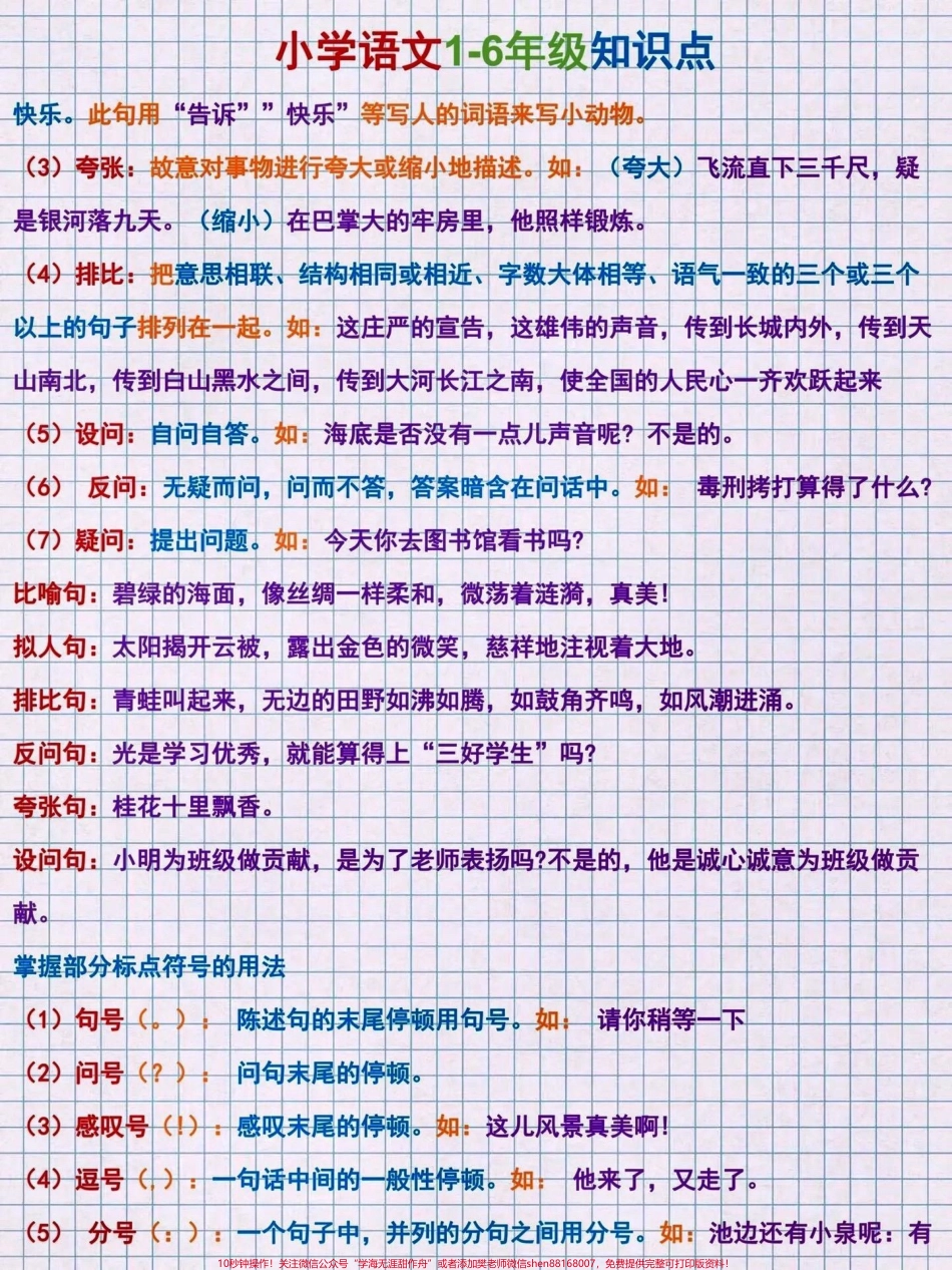小学1-6年级语文高频知识点短期逆袭！#关注我持续更新小学知识 #知识点总结 #学习资料分享 #小学语文知识点 #必考考点 @抖音小助手 @抖音创作者中心 @抖音热点宝 @抖音创作者大会.pdf_第2页