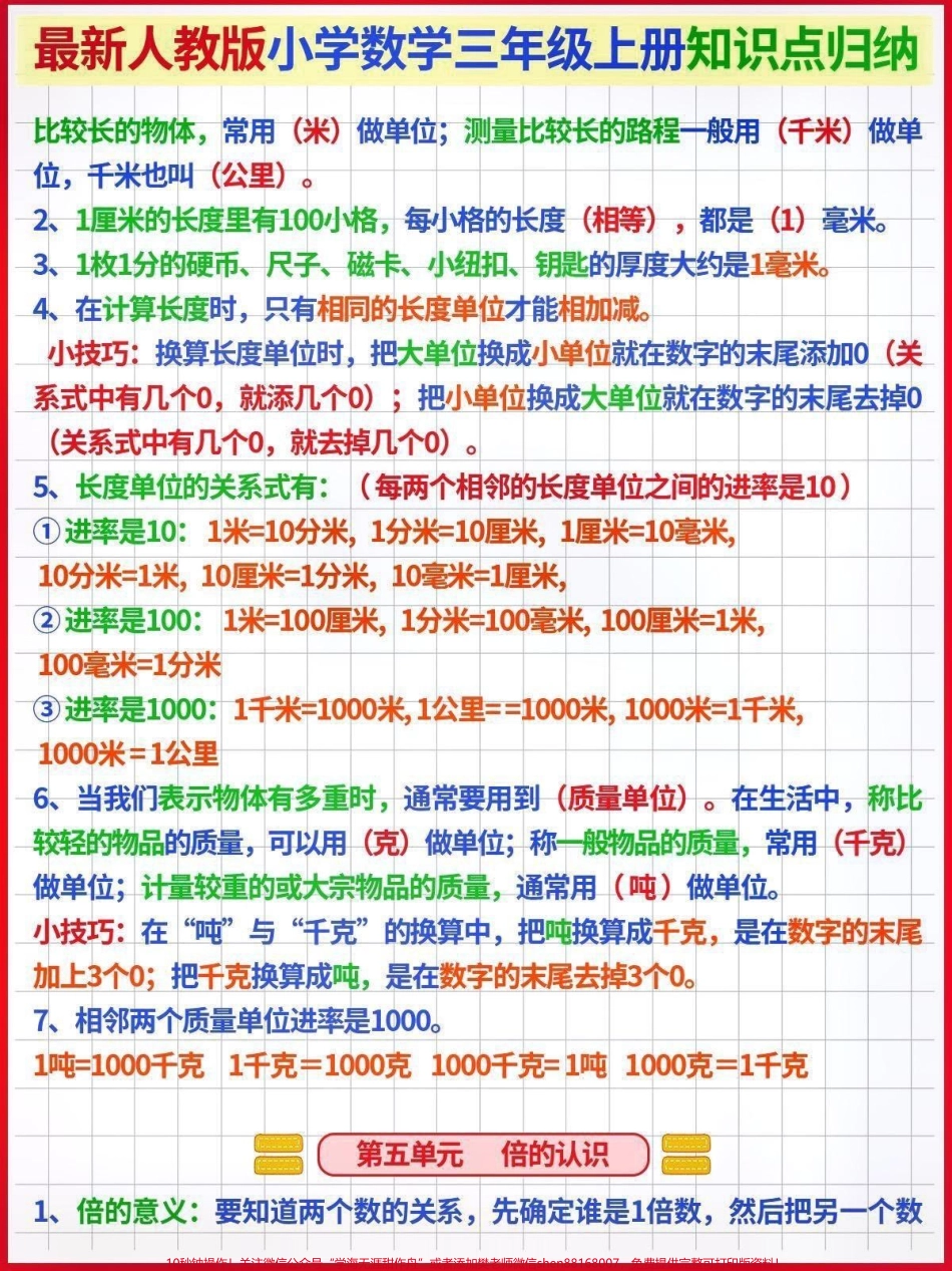 小学数学上册知识点归纳#暑假预习 #知识点总结 #假期学习 #三年级数学上册 #小学数学 @抖音小助手 @抖音创作者中心 @抖音热点宝 @抖音来客官方助推官 @DOU+上热门.pdf_第3页