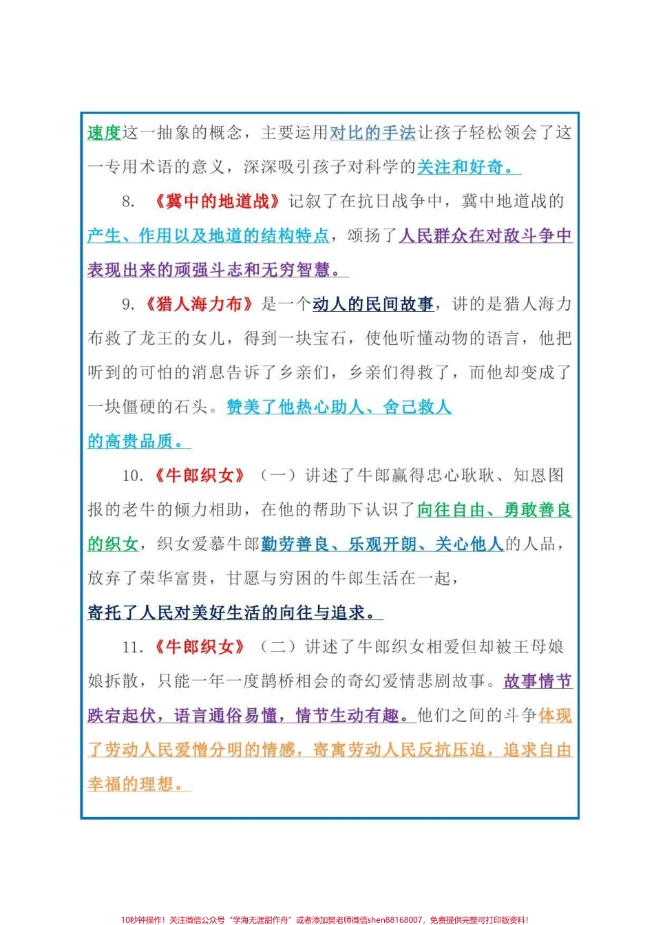 新五年级请进‼️五年级上册全册必考知识点总结人教版逆袭必备！！！#五年级语文知识点 #语文 #五年级上册语文 #四升五 #暑假预习.pdf_第3页