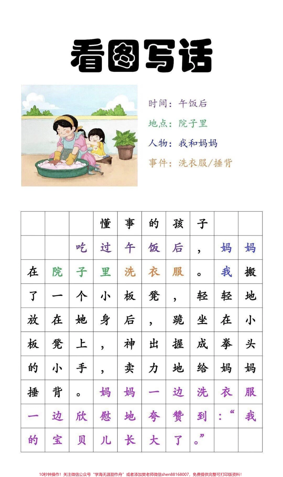 一二年级看图写话优秀范文#一年级 #二年级 #知识分享 #干货 #期末考试 #家长收藏孩子受益 #育儿.pdf_第1页