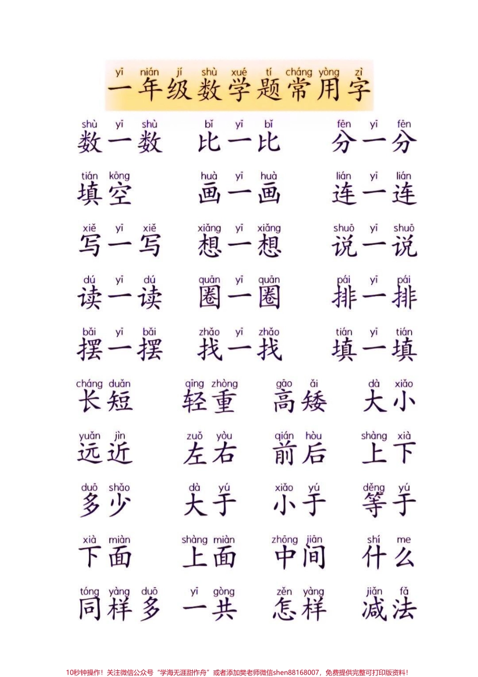 一年级数学题常用字认识一年级识字量少这些常用常见字一定要认识#常用字#一年级 #识字 #家长收藏孩子受益 #抖音教育.pdf_第2页