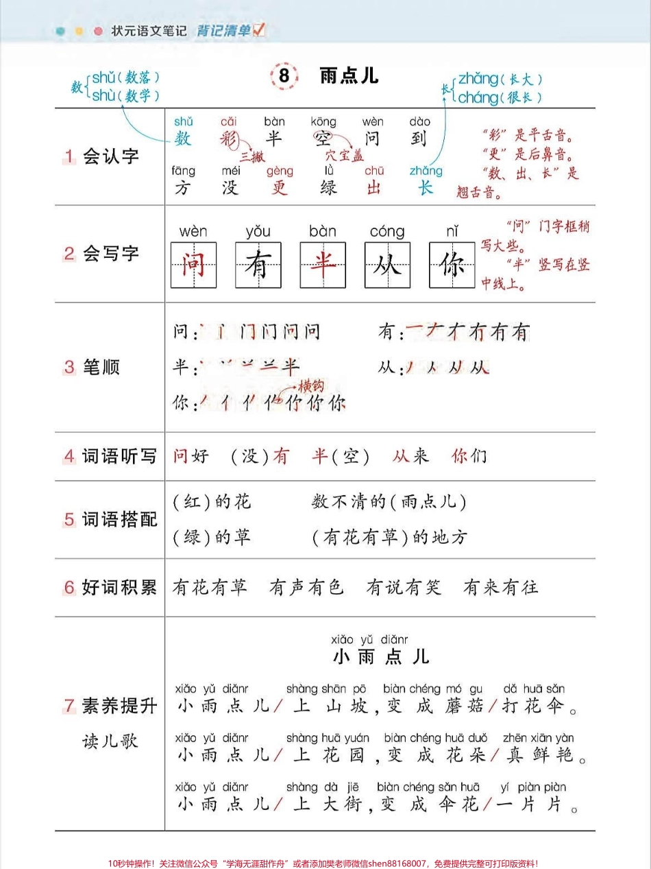 一年级语文上册笔画笔顺知识点总结提前预习#关注我持续更新小学知识 #一年级语文 #每天学习一点点进步一点点 #一年级语文专项练习 #期末复习.pdf_第3页