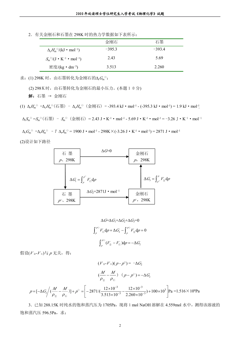 2000年考研试题及参考答案.pdf_第2页
