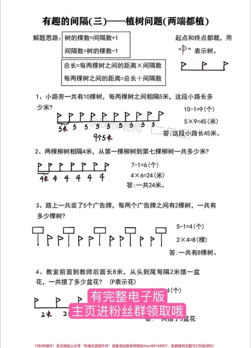 二年级数学线段 专项练习寒假给孩子练一练吧#二年级 #二年级数学 #间隔问题 #必考考点 #寒假来了.pdf_第3页