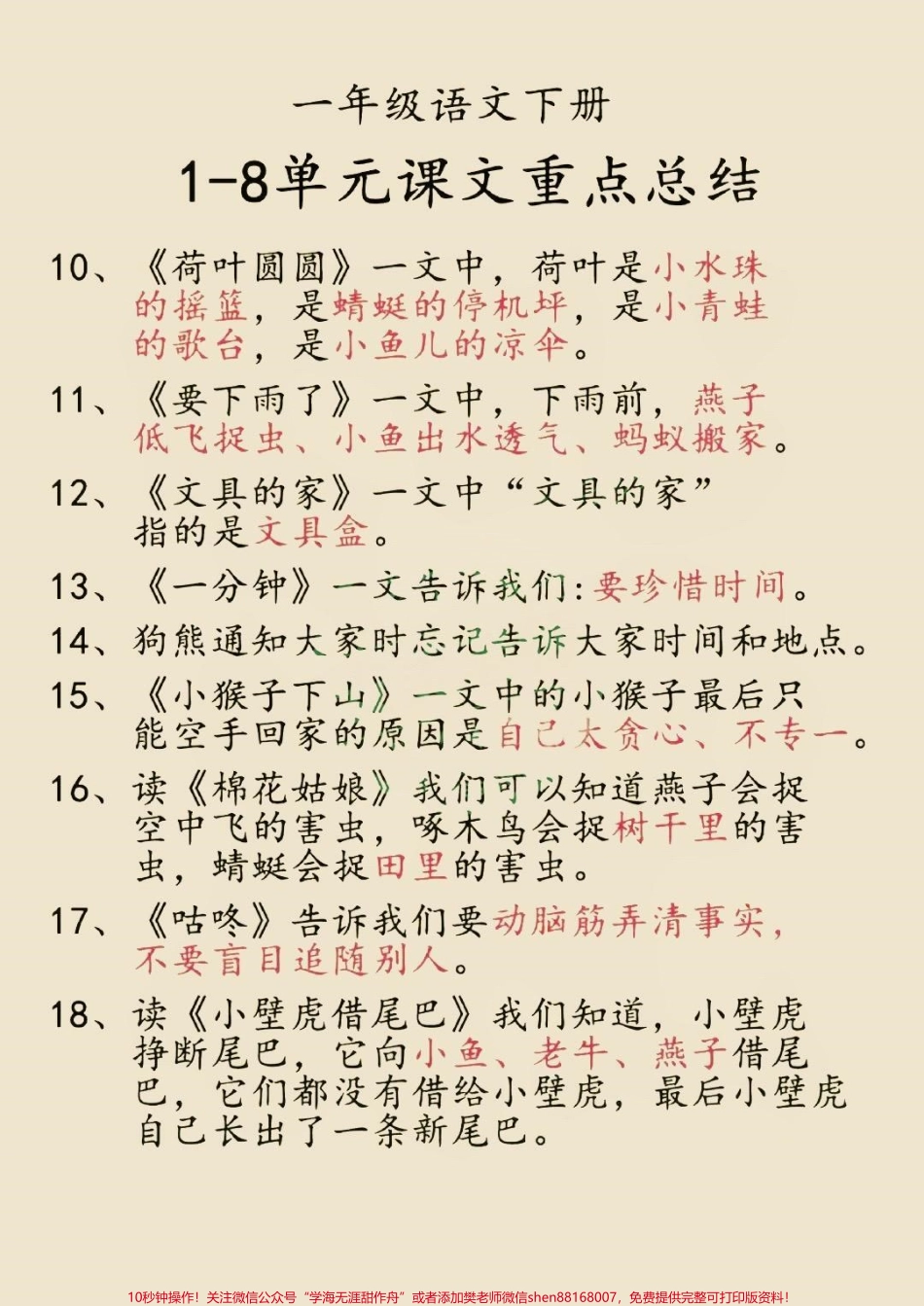 一年级下册语文重点总结一年级下册语文重点总结复习干货必备#一年级#一年语文下册 #一年级语文重点 #家长收藏孩子受益 #一年级重点知识归纳.pdf_第3页
