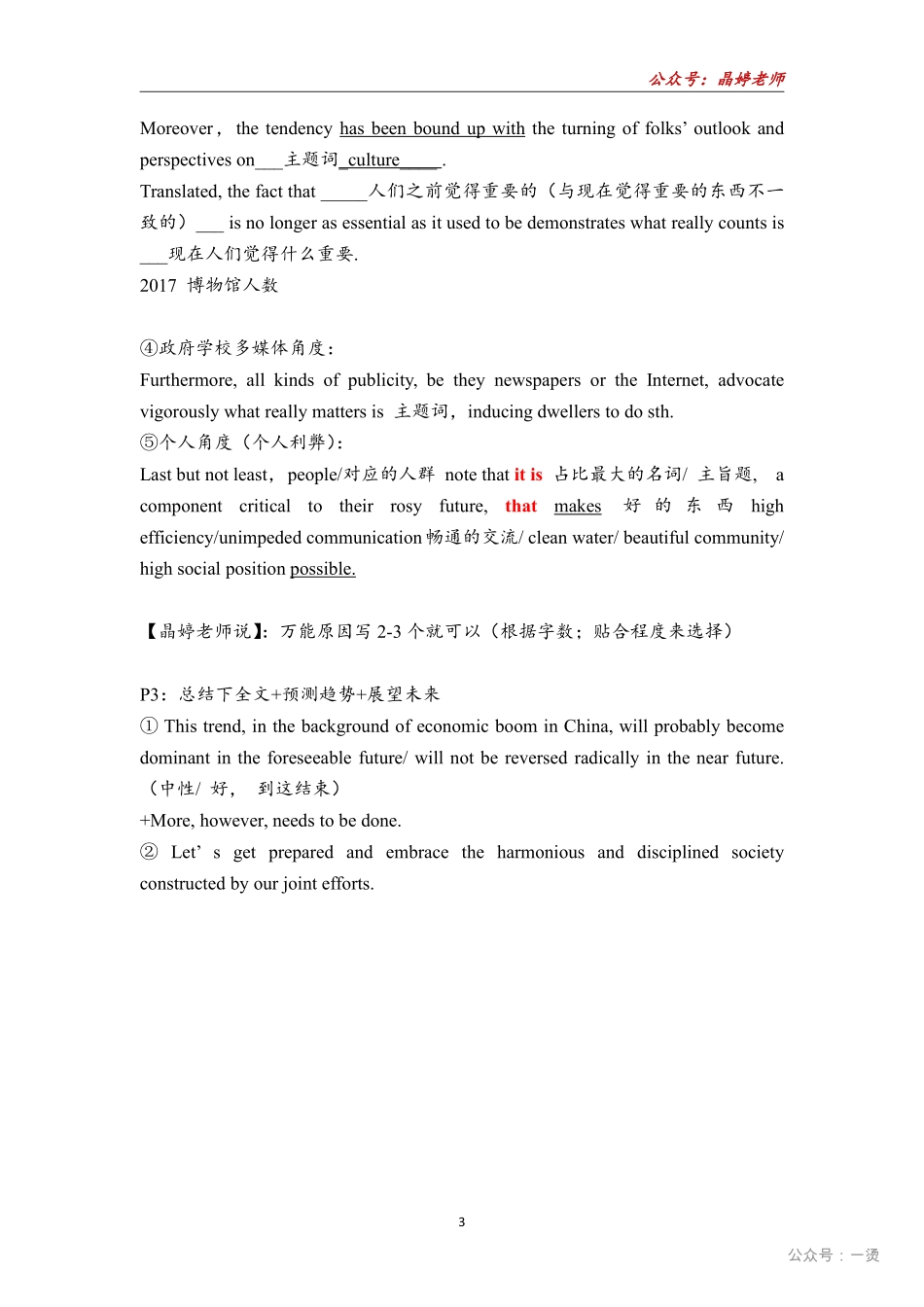 24终极作文模板【英语二】【公众号：一烫】.pdf_第3页