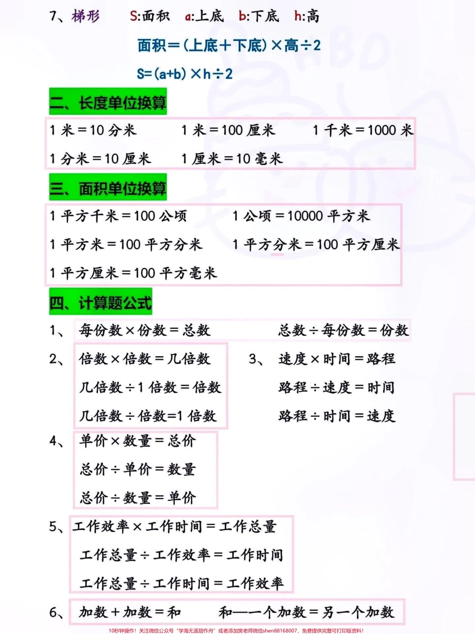 四年级数学上册必背公式汇总#关注我持续更新小学知识 #知识点总结 #暑假预习 #小学知识点归纳 #四年级数学必背公式 @抖音小助手 @抖音热点 @抖音创作者中心 @抖音来客官方助推官.pdf_第2页