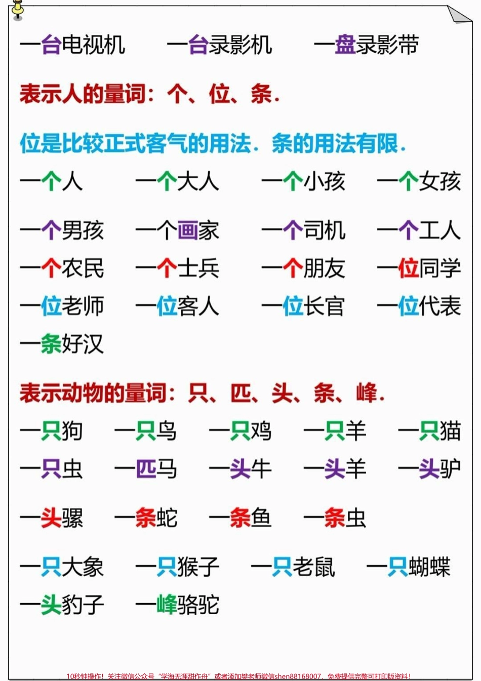 二年级量词#二年级语文#必考考点#量词 #知识推荐官 #学习资料 必考题易错题@抖音小助手 @抖音热点宝 @抖音创作者中心.pdf_第3页