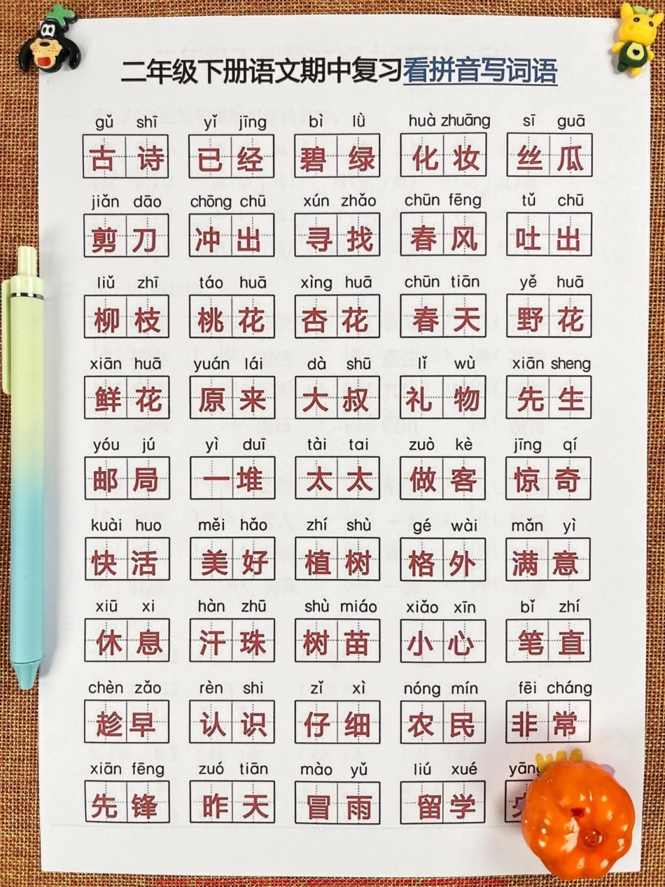 二年级下学期语文期中考试重点整合这份资料总结了七大考点家长可将其打印出来让孩子阅读和背诵相信孩子能轻松获得98分的好成绩#家长收藏孩子受益 #二年级语文下册 #二年级下册语文 #二年级 #二年级语文.pdf_第2页