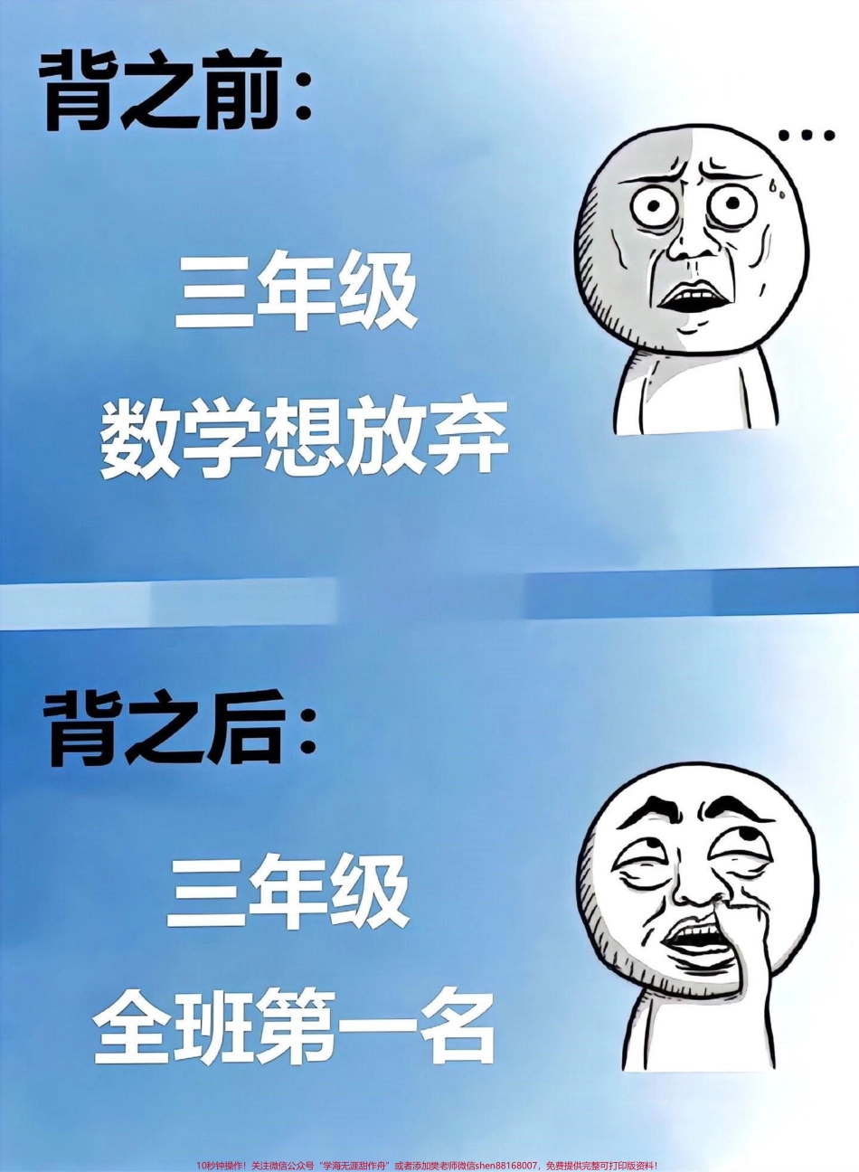 三年级上学期数学重点公式汇总让孩子轻松备考！班主任老师为大家整理了8页必须掌握的公式家长们可以立即打印出来帮助孩子高效备考#三年级数学必背公式 #数学重点难点 #考试必备 #三年级数学上册.pdf_第1页