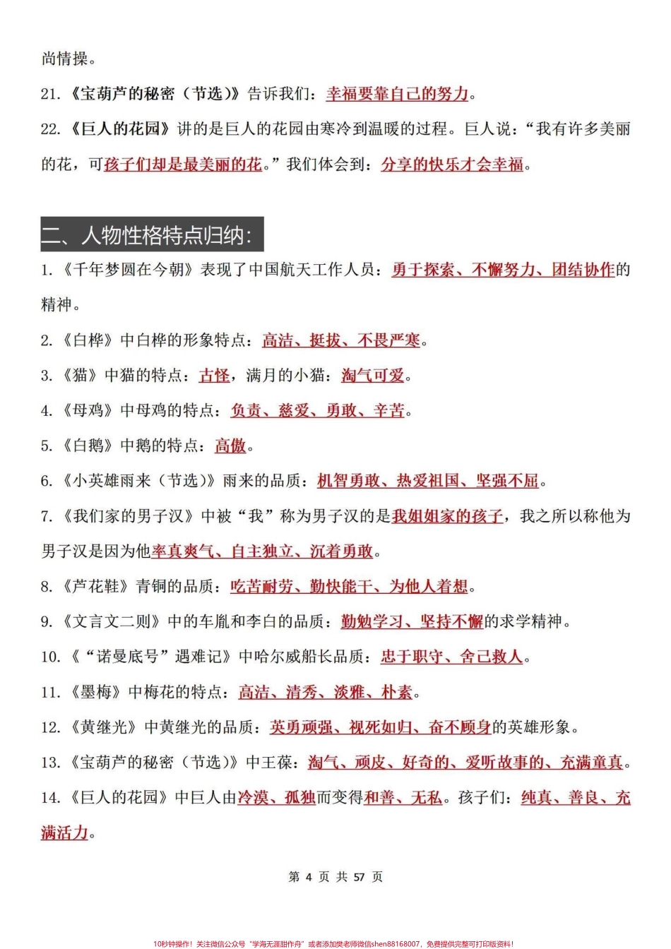 满满干货！吃透它四年级下册语文期末98➕满满登登的都是干货共57页全都是四年级下册语文期末复习手册#四年级下册语文 #四年级下册语文重点考点复习 #小学语文 #四年级下册语文期末复习 #四年级语文下册期末复习 - 副本.pdf_第3页