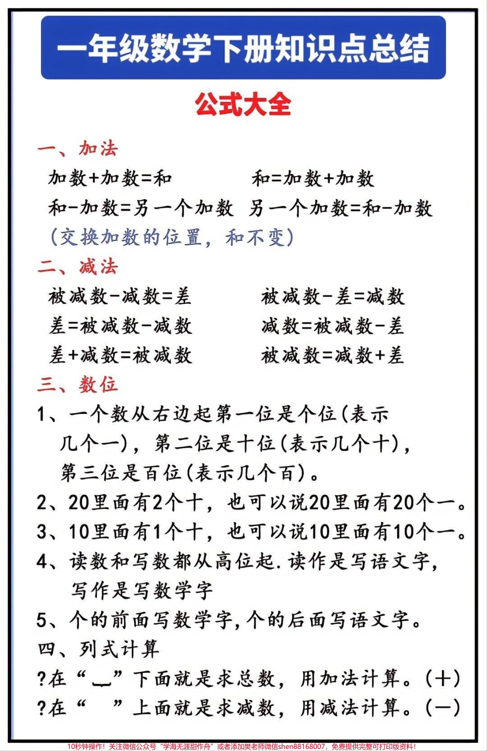 一年级下册数学公式大全元角分计算知识点归纳总结#小学数学 #教育 #数学思维 #学习 #每天学习一点点.pdf_第3页