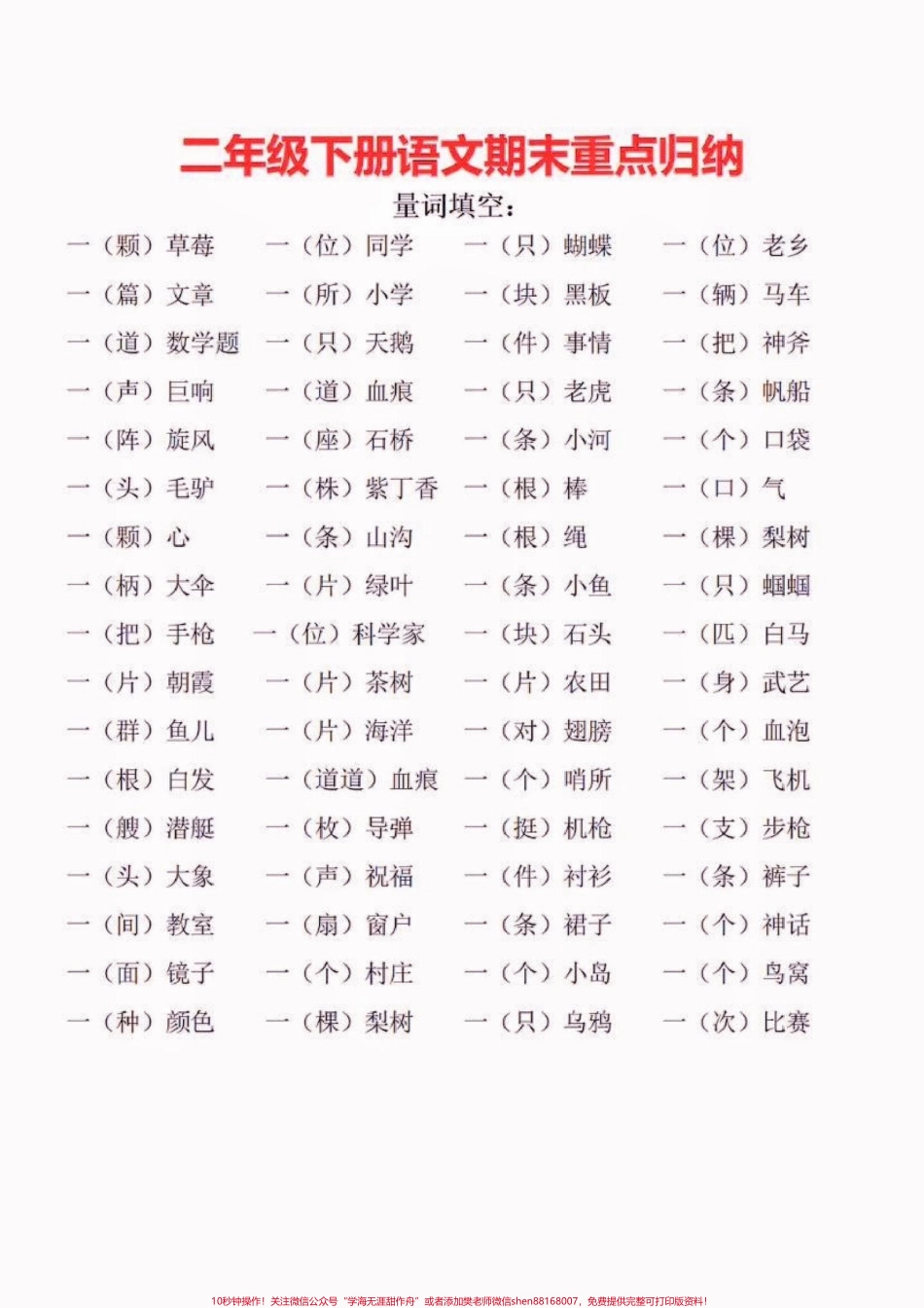 二年级语文下册期末重点归纳二年级语文下册期末重点归纳#期末#二年级#二年级语文下册#关注我持续更新小学知识 #知识分享.pdf_第3页