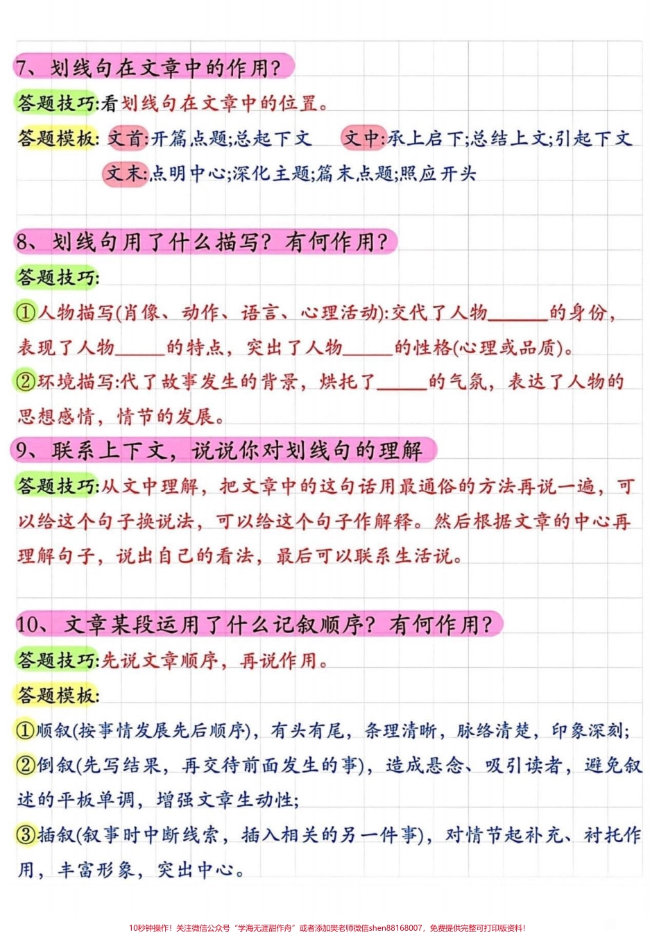 小学语文阅读理解常考题型答题技巧小学语文阅读理解常考题型答题技巧#阅读理解#答题技巧#常考题型 #知识分享 #家长收藏孩子受益.pdf_第3页