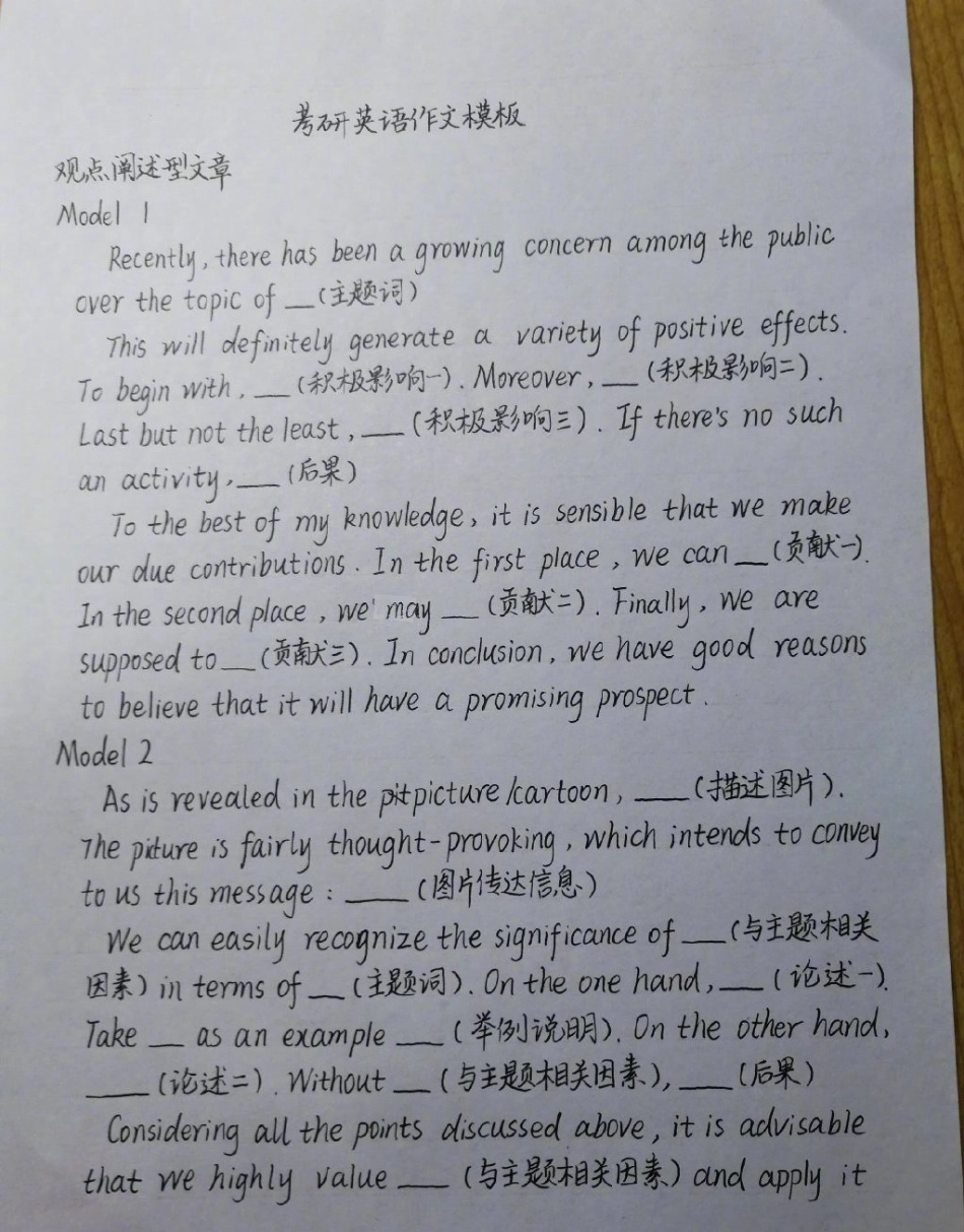 2023考研英语作文模板.pdf_第1页