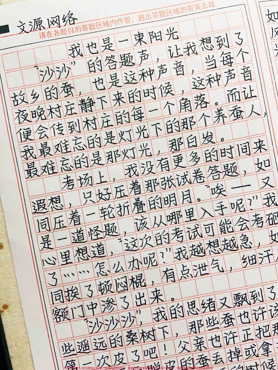 优秀作文《我也是一束阳光》一束束自信的阳光驱散了我身边的阴影我如一条蚕吐出无数暖意……#作文 #图文伙伴计划 #抖音图文来了.pdf_第1页