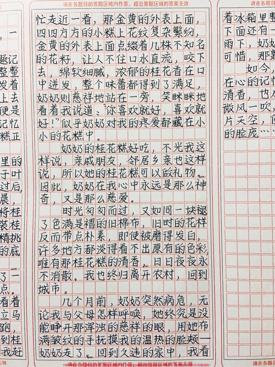 作文《藏在心底的味道》一簇花一碗糕一个人一段情#作文 #图文伙伴计划 #抖音图文来了.pdf_第2页