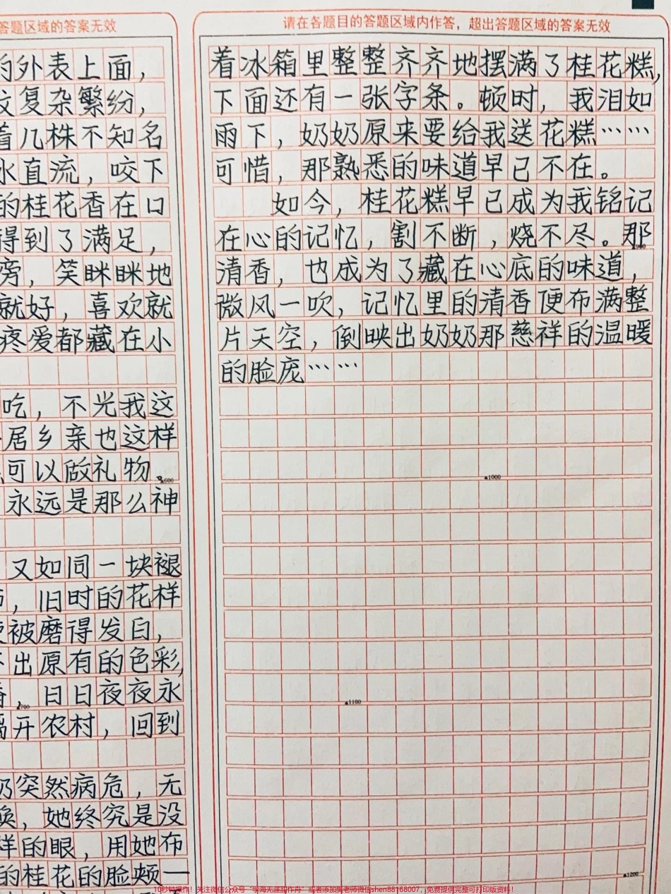 作文《藏在心底的味道》一簇花一碗糕一个人一段情#作文 #图文伙伴计划 #抖音图文来了.pdf_第3页
