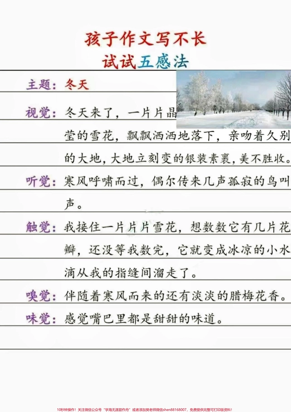 作文写不长试试五感法小学语文作文写不长试试五感法#如何写好作文 #写作技巧#小学语文#家长收藏孩子受益 #知识分享.pdf_第2页