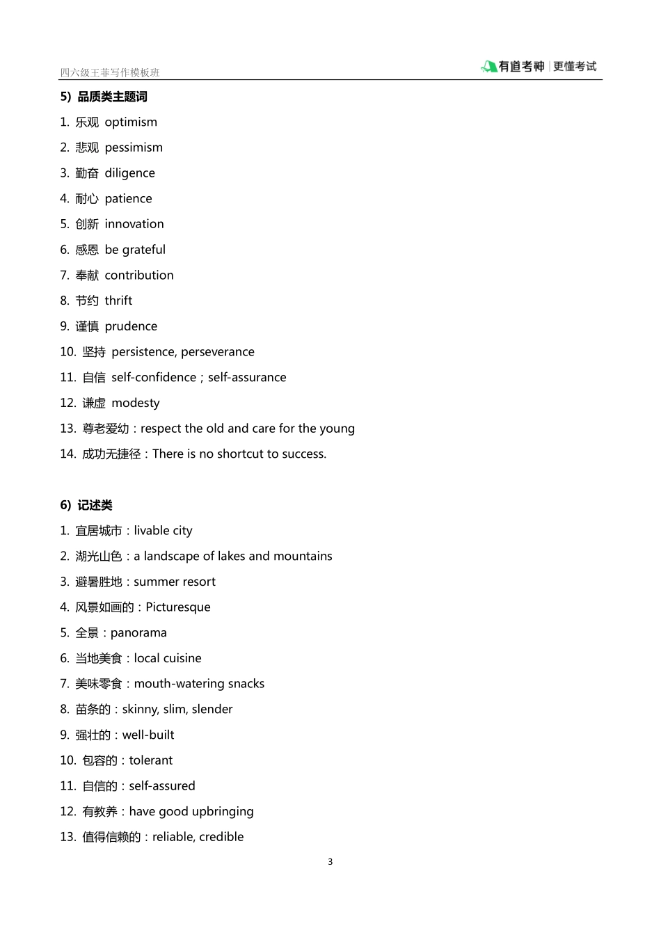 四六级王菲写作模板相关词汇.pdf_第3页