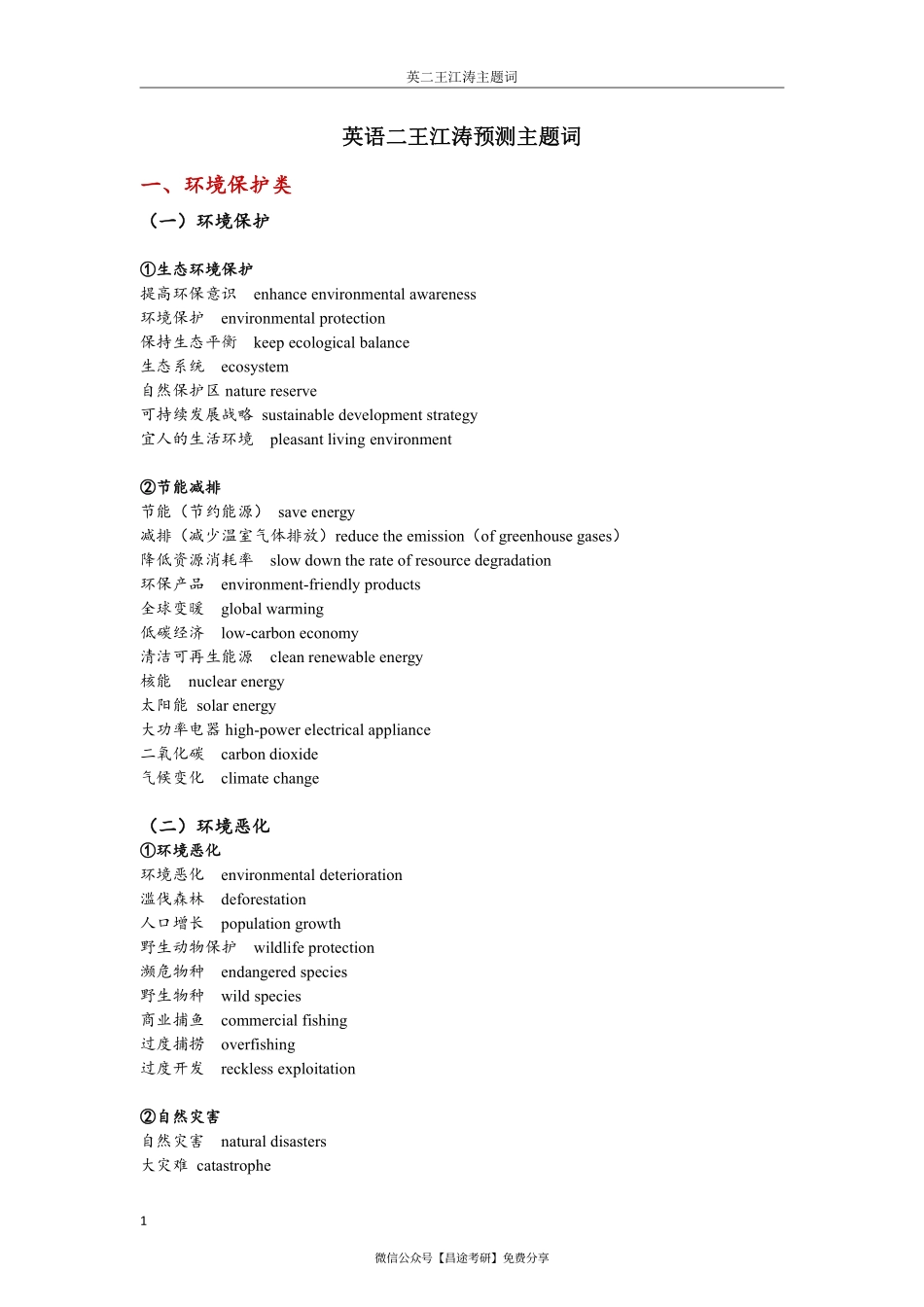 王江涛预测主题词（英语二）.pdf_第1页