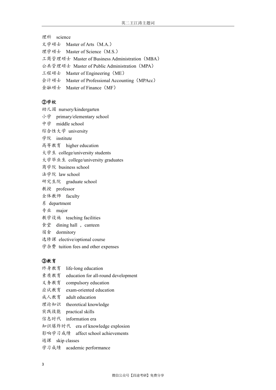 王江涛预测主题词（英语二）.pdf_第3页