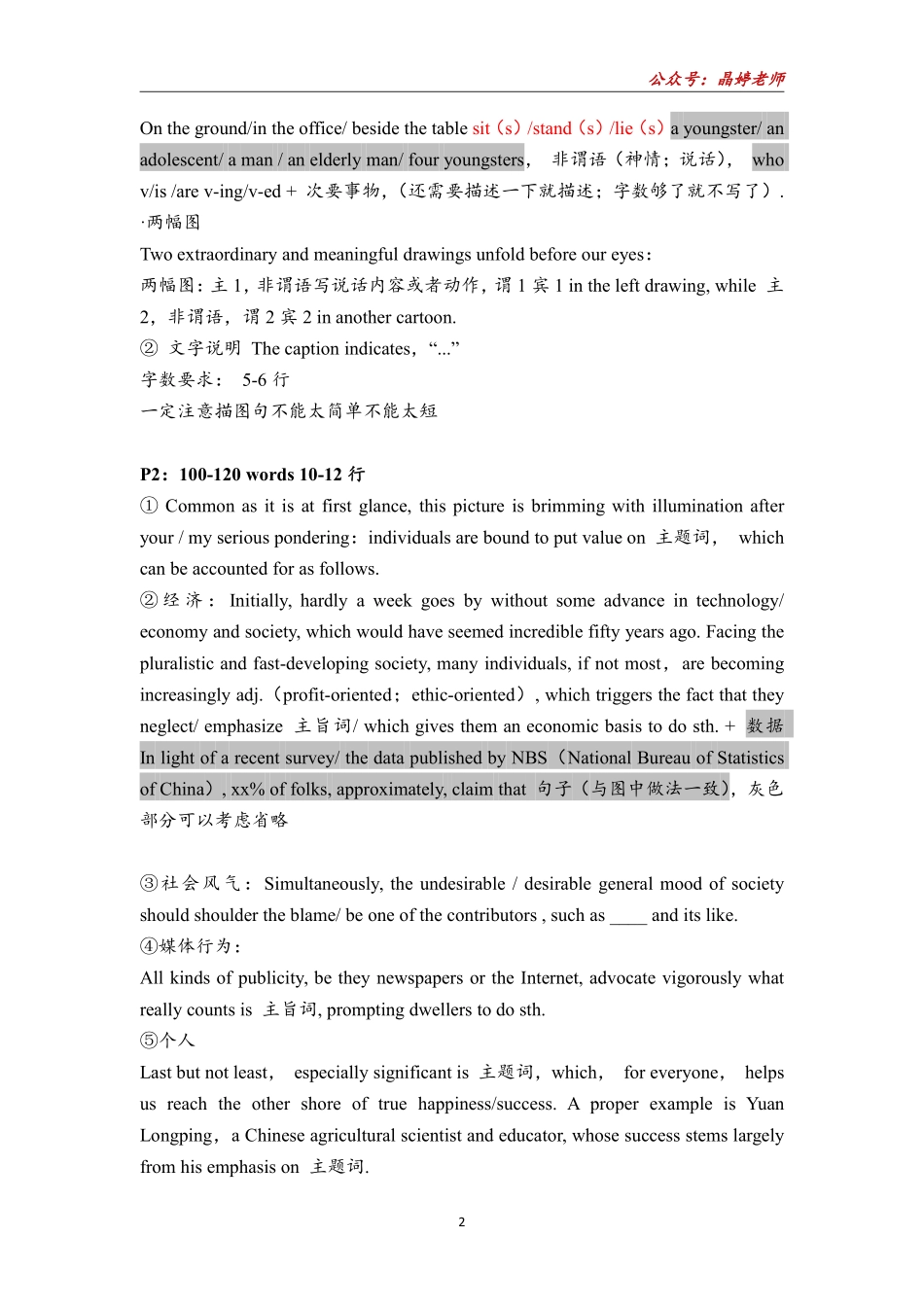 24终极作文模板【英语一】.pdf_第2页