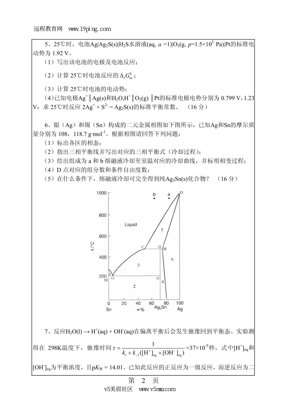 2009年华工物化真题.pdf_第2页