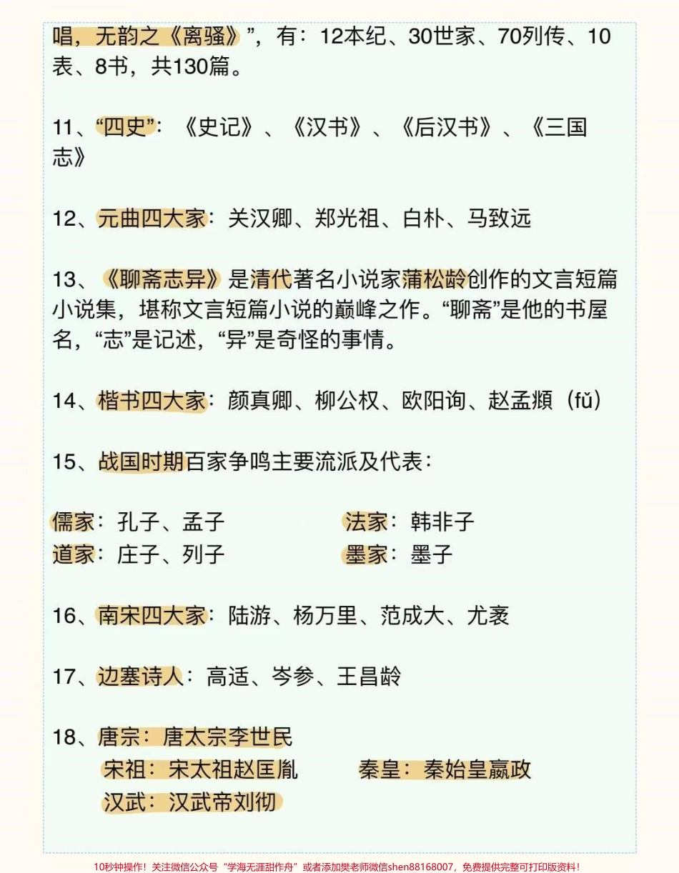 高中语文文学常识不止高中三年要考到了大学考教资大学毕业公考都用得到这个真的太实用了#语文 #文学常识 #知识点总结 #抖音图文来了 #图文伙伴计划.pdf_第3页