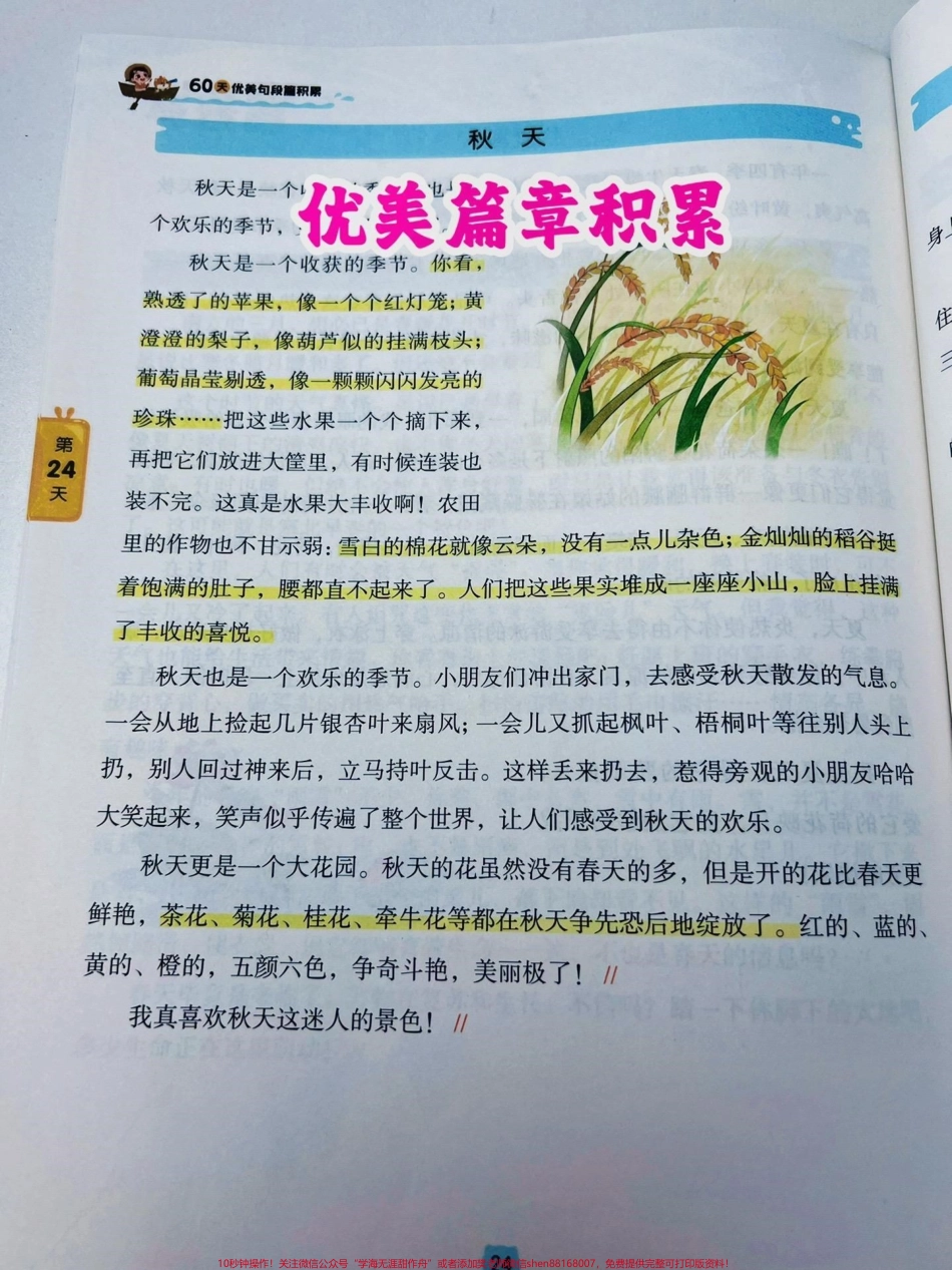 孩子作文写不好平时多积累多阅读多输入优美句段学会活学活用有输入才有输出#好书分享 #优美句子积累 #作文素材.pdf_第3页