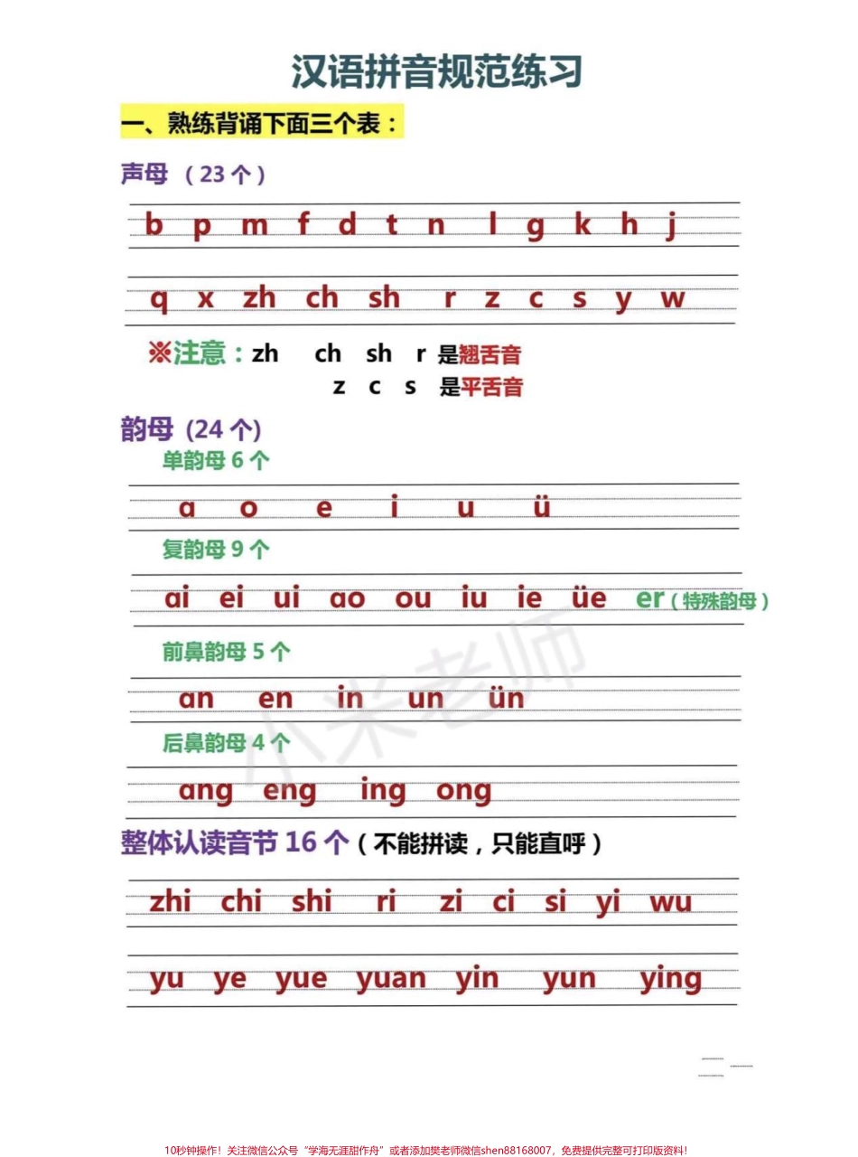 ##幼小衔接 #汉语拼音 #一年级上册语文.pdf_第1页
