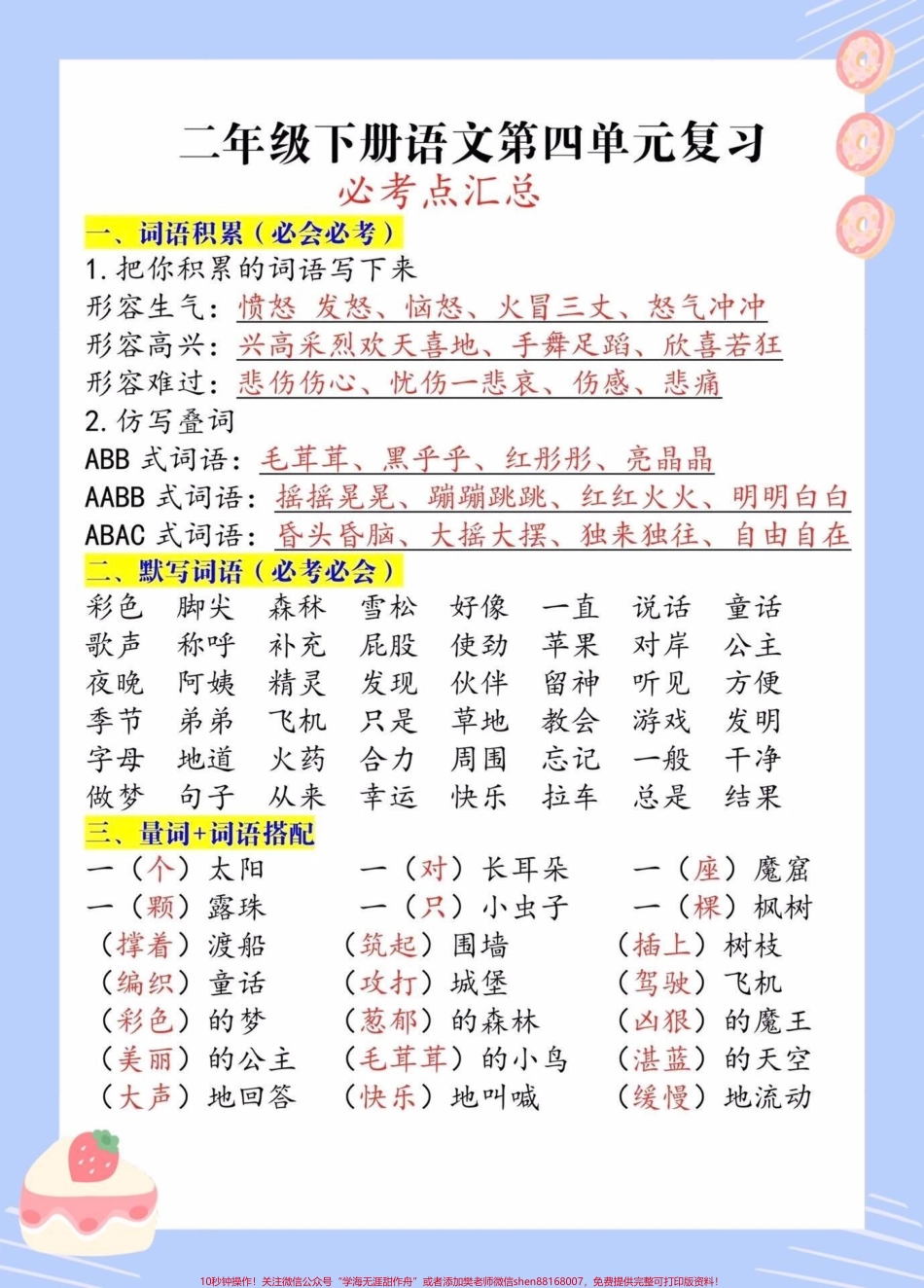 二年级下册必考点汇总#关注我持续更新小学知识 #小学语文 #小学语文知识点 #知识点总结 #学习资料分享 @抖音小助手 @抖音热点 @抖音创作者中心.pdf_第1页