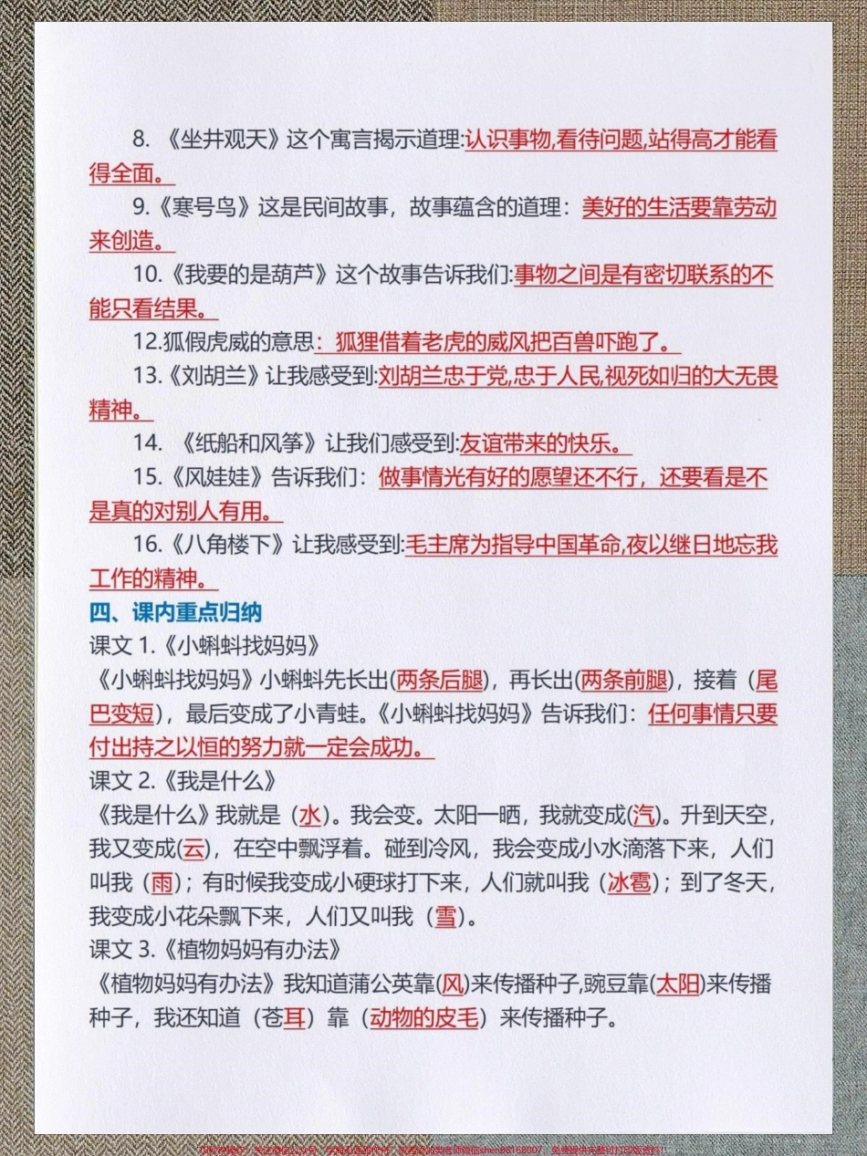 二年级语文上册全册课文重点归纳总结家长收藏背起来#二年级上册语文 #知识点总结 #词语积累 #二年级语文上册知识归纳 #小学语文知识点.pdf_第3页