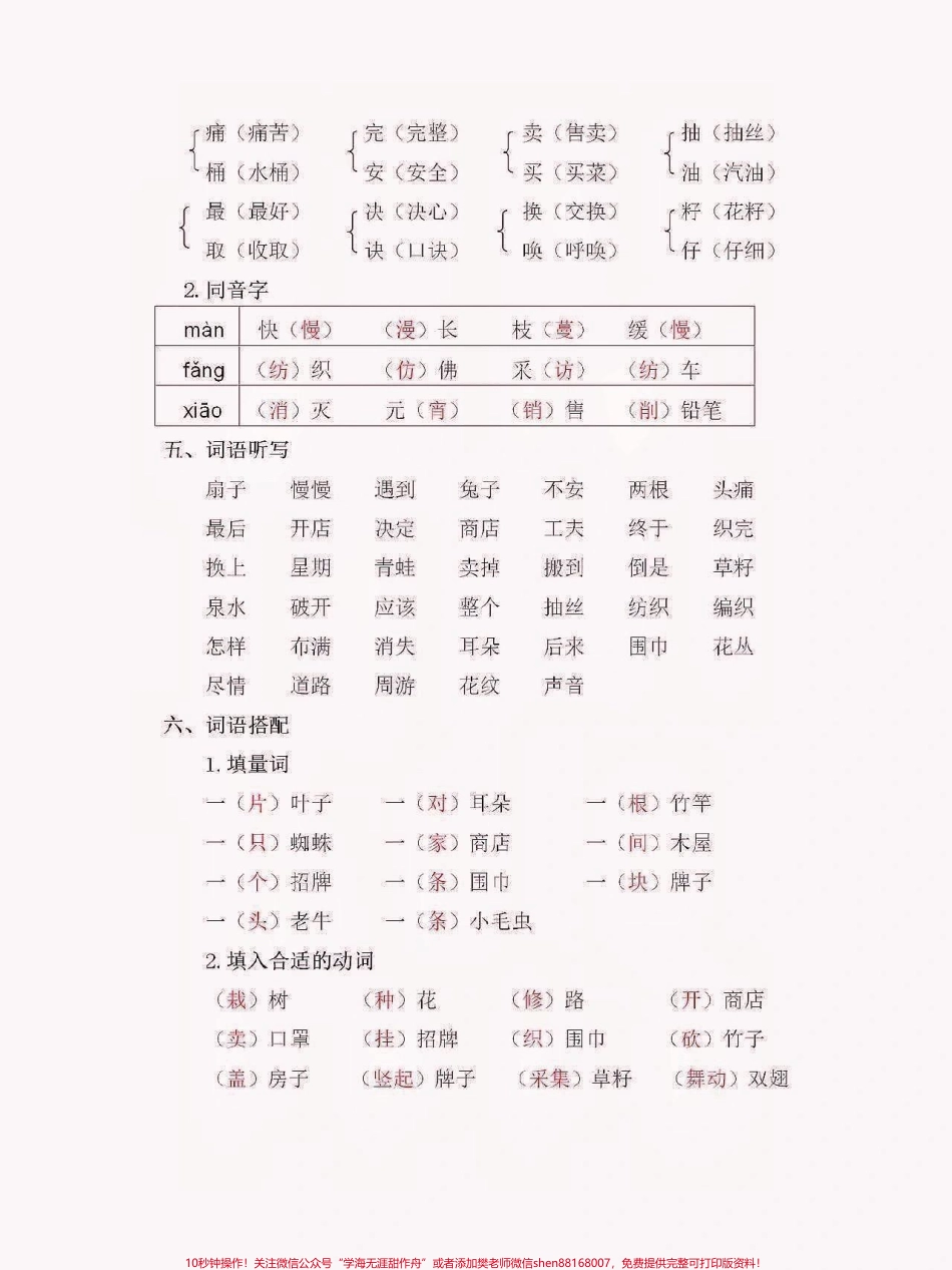 二年级语文下册第七单元复习重点二年级语文下册第七单元复习重点#第七单元##二年级语文下册 #二年级#关注我持续更新小学知识 #家长收藏孩子受益.pdf_第3页