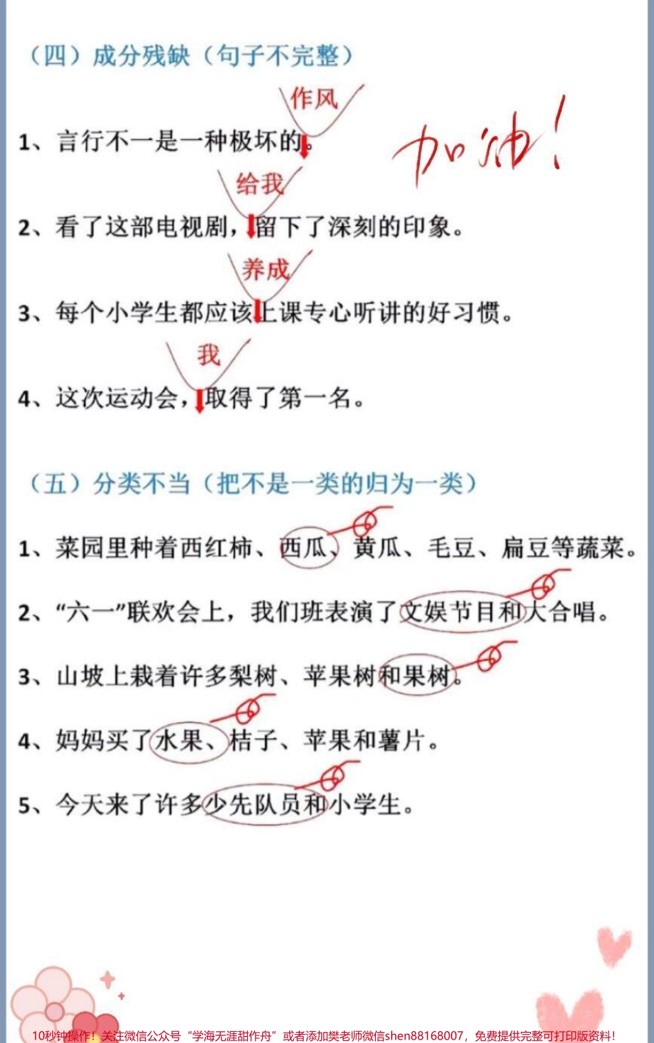 三年级上册语文修改病句专项训练三年级上册语文期末总复习修改病句专项练习题可打印给孩子练习#期末复习 #家长收藏孩子受益 #三年级语文 #三年级语文重点归纳 #小学语文.pdf_第3页