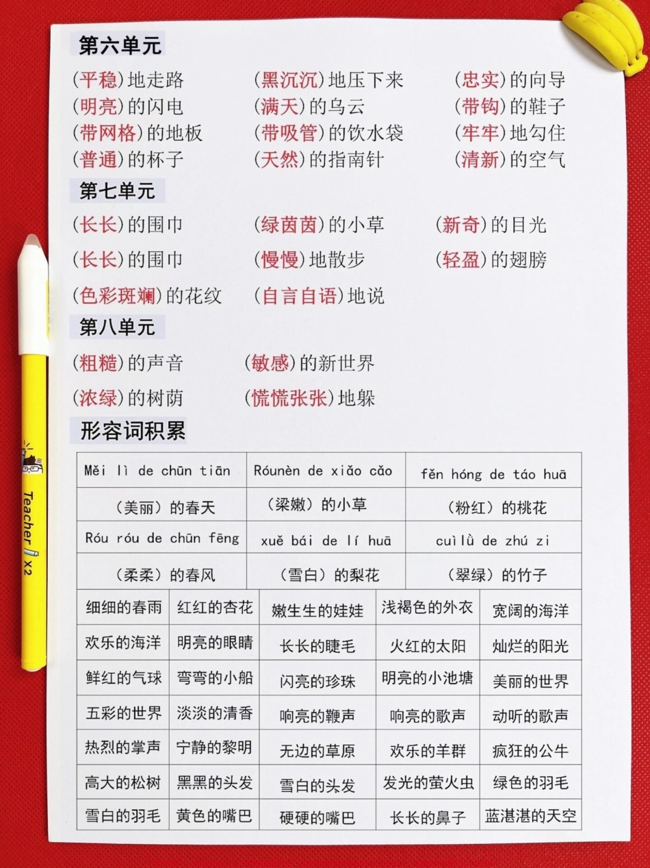 二年级下册语文重点词组搭配与知识点汇总很多家长说不知道现在该语文该抓哪里今天老师给大家整理了这12页重点内容建议给孩子记一记#二年级语文下册 #知识点总结 #词语搭配 #必考考点 #二年级语文.pdf_第3页