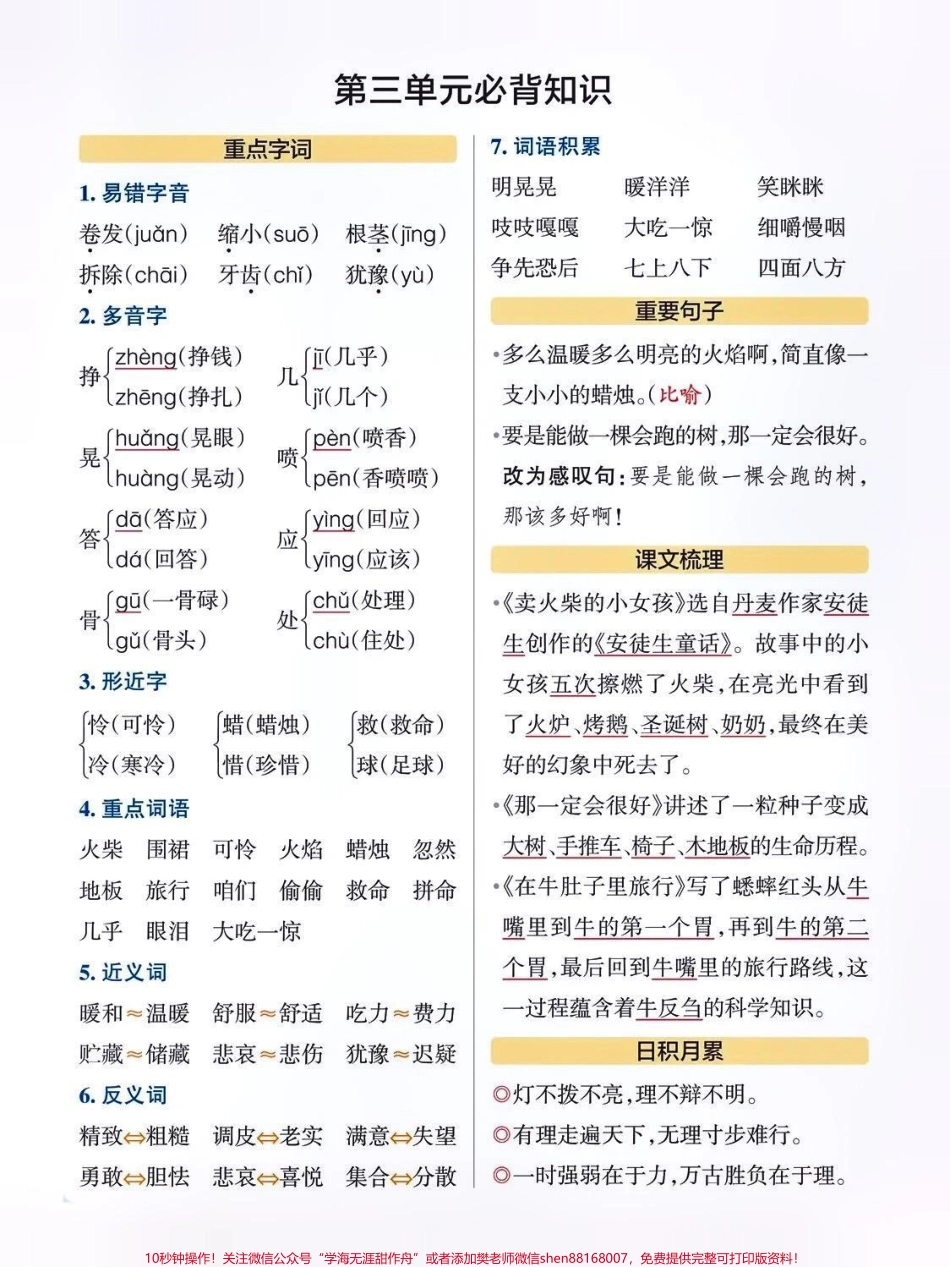三年级语文上册必背知识点总结#关注我持续更新小学知识 #知识点总结 #小学语文 #三年级语文上册 #小学语文必考知识点盘点 @抖音小助手 @抖音创作者中心 @抖音热点宝 @抖音来客官方助推官.pdf_第3页