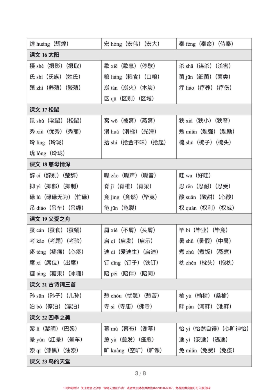暑假预习‼️五年级上册语文生字注音组词四升五暑假预习‼️五年级上册语文生字注音组词#五年级 #五年级语文下册 #语文生字预习 #暑假预习 #四升五.pdf_第3页