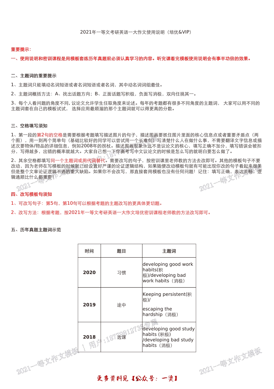 一等文21考研英语一作文定制模板培优班作文模板(用户_属定制).pdf_第2页