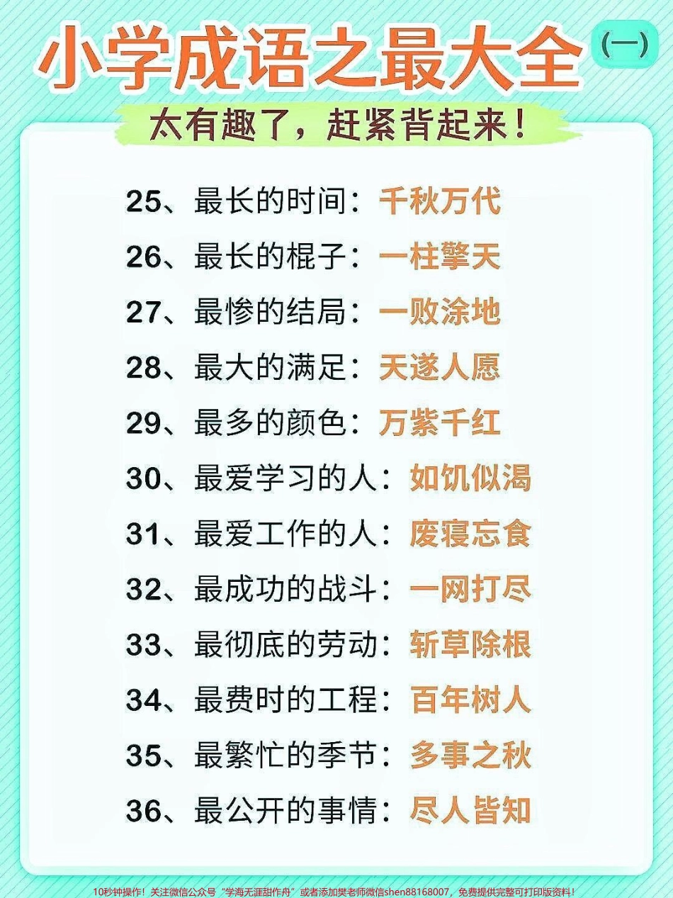 小学成语大全小学成语大全家长快给孩子收藏起来成语是中华民族的优秀语言文化是汉语中最精炼的语言#成语大全 #小学语文 #家长收藏孩子受益 #词语积累 #抖音教育.pdf_第3页