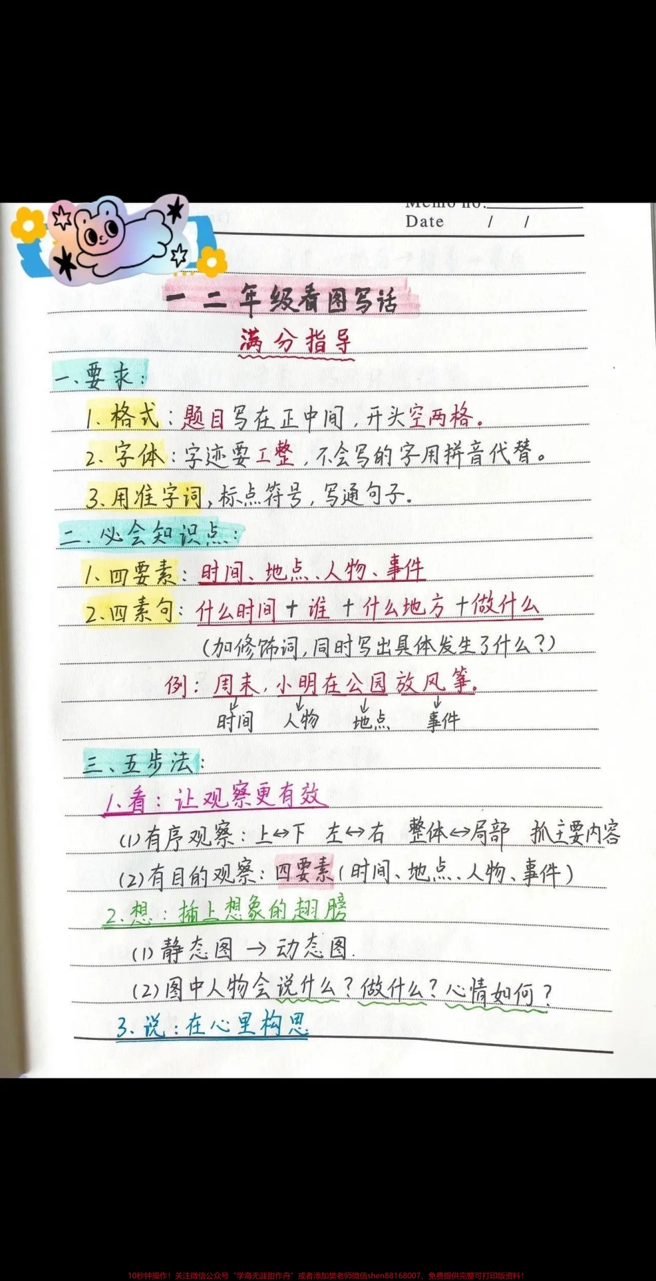 一二年级不会写看图写话 脑袋一片空白的孩子快试试五感法写作文掌握五感写作技巧作文质量不用愁#每天学习一点点 #一升二 #每天学习一点点 #二年级 #看图说话.pdf_第1页