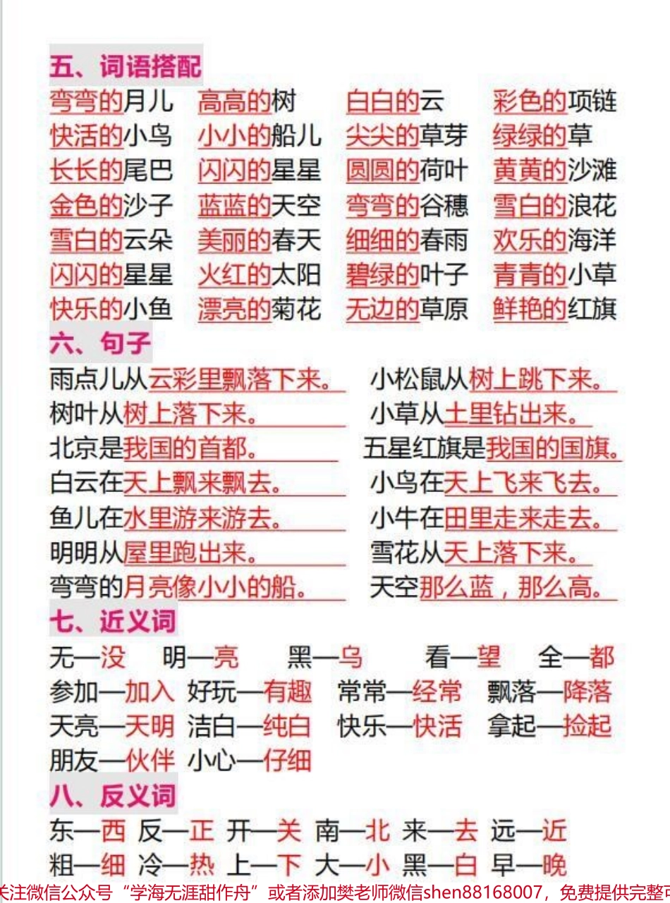 一年级上册语文重点知识点梳理#电子版可打印 #关注我持续更新小学知识 #学习资料分享 #每天学习一点点#二年级上册语文.pdf_第3页