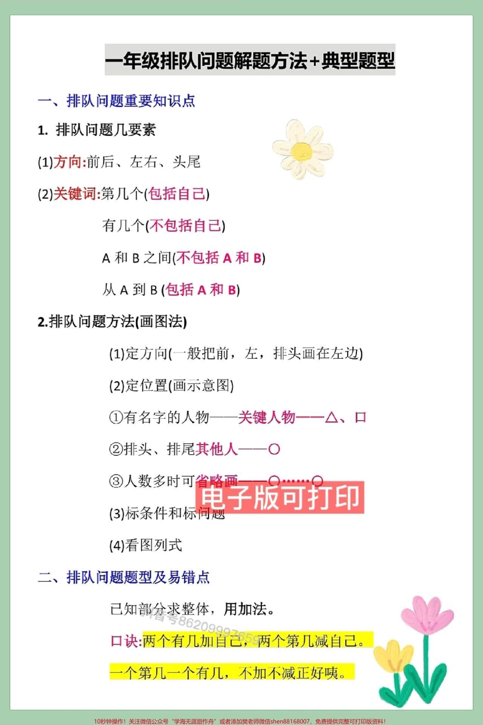 一年级数学上册期末必考排队问题你家孩子排队问题吃透了吗？基础掌握好学习数学思维一点也不难让孩子多见题型期末考试一点也不难#期末复习 #关注我持续更新小学知识 #一年级数学上册#位置专项练习题 #期末考试.pdf_第1页