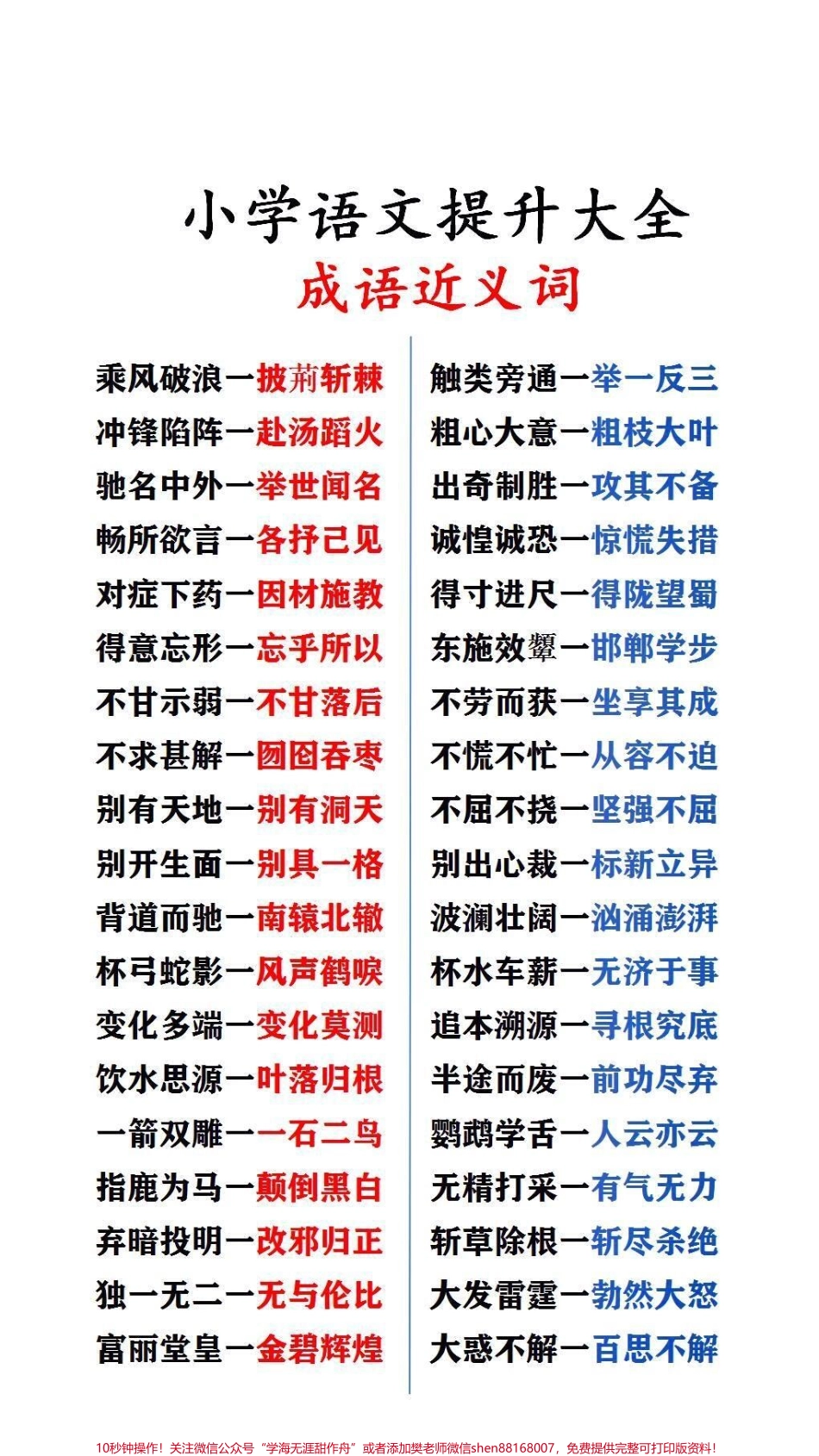 成语近义词#必考考点 #小学语文.pdf_第3页