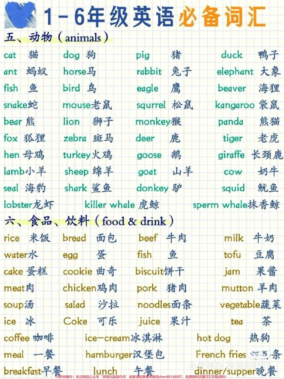 小学英语必背单词汇总#小学英语单词.pdf_第2页