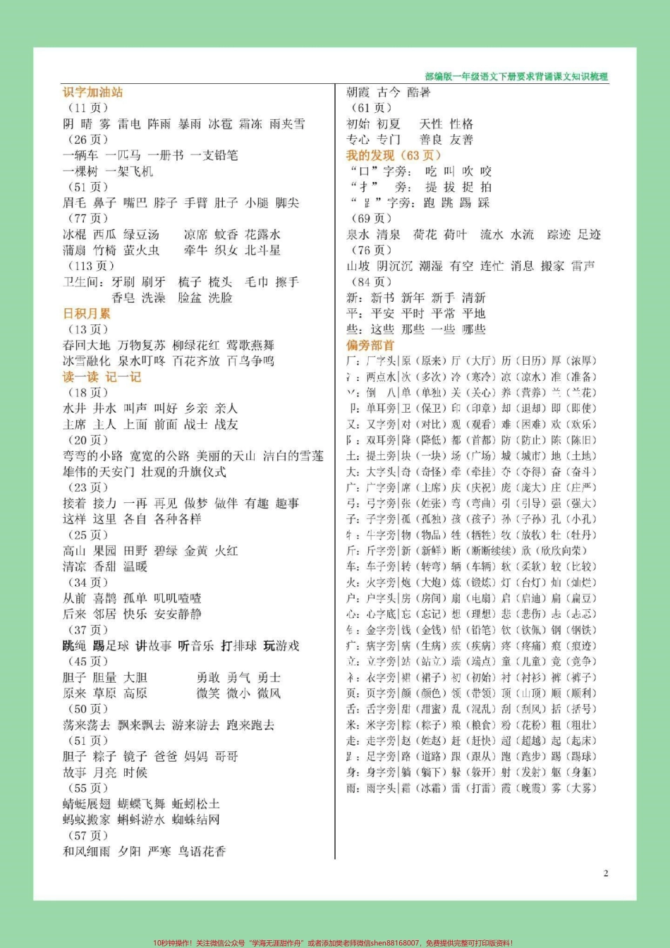 #必考考点 #一年级语文 #好好学习 家长为孩子保存.pdf_第3页