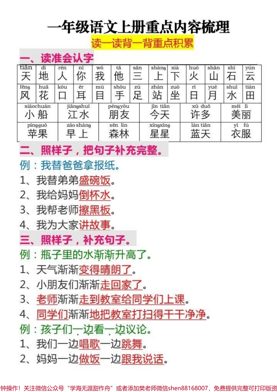 #每天学习一点点 #家长必读 #一年级 #教育 #小学语文.pdf_第1页