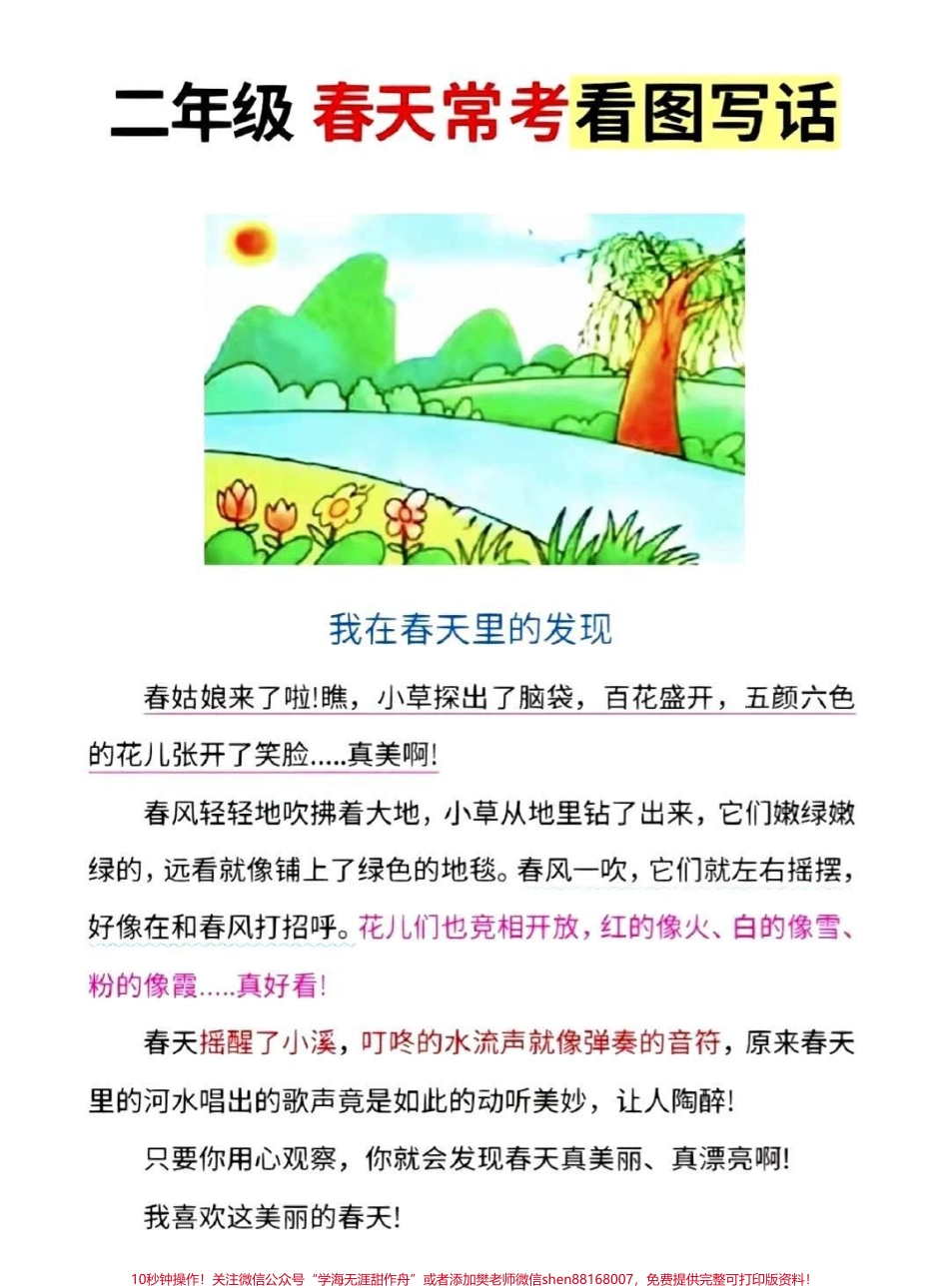 二年级看图写话#二年级#看图说话 #看图写话 #必考考点 #学习.pdf_第3页