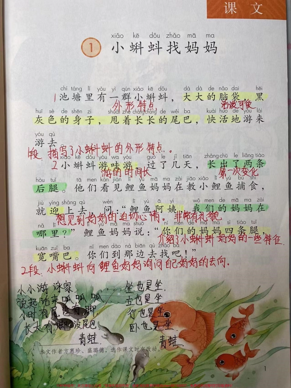 二年级上册语文《第一单元》详细笔记.pdf_第1页